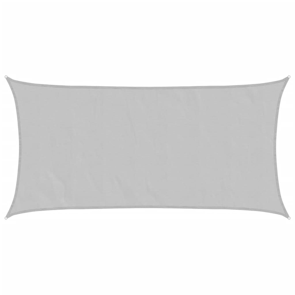 vidaXL Sonnensegel Hellgrau 3,5x2 m 100% Polyester Oxford