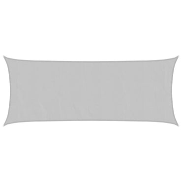 vidaXL Sonnensegel Hellgrau 5x2 m 100% Polyester Oxford