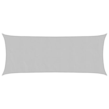 vidaXL Voile d'ombrage Gris clair 5x2 m 100% polyester Oxford