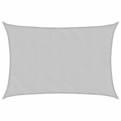 vidaXL Sonnensegel Hellgrau 3,5x2,5 m 100% Polyester Oxford