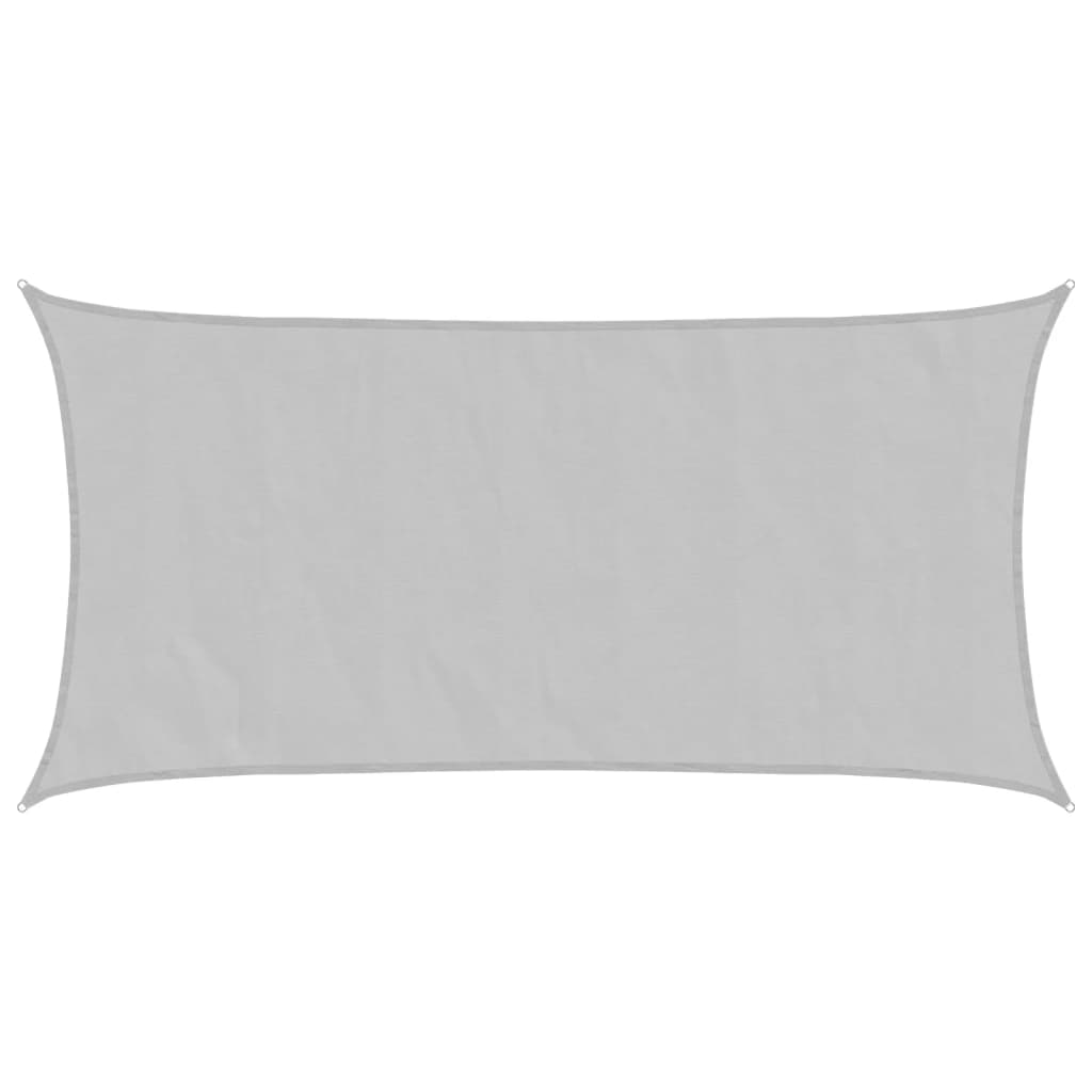 vidaXL Sonnensegel Hellgrau 4,5x2,5 m 100% Polyester Oxford