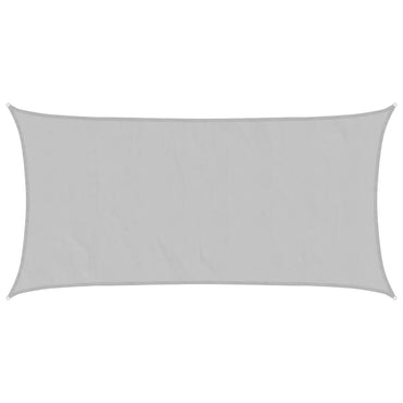 vidaXL Sonnensegel Hellgrau 5x2,5 m 100% Polyester Oxford