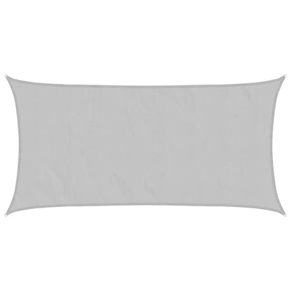 vidaXL Sonnensegel Hellgrau 5x2,5 m 100% Polyester Oxford