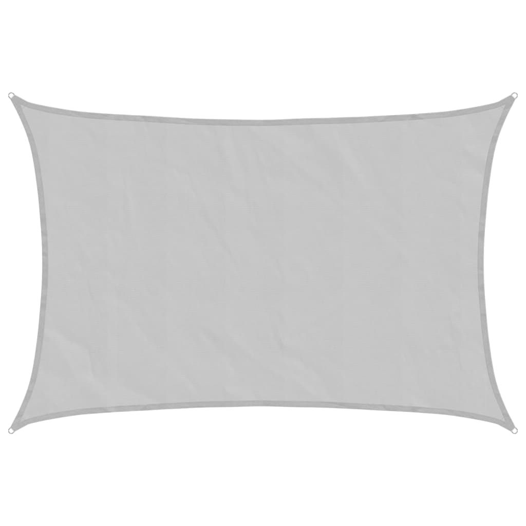 vidaXL Sonnensegel Hellgrau 4,5x3 m 100% Polyester Oxford