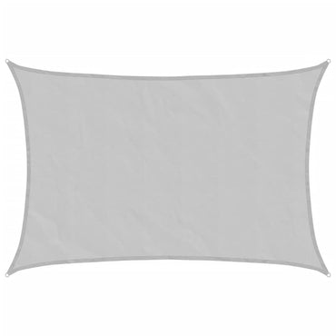 vidaXL Sonnensegel Hellgrau 4,5x3,5 m 100% Polyester Oxford