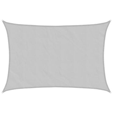 vidaXL Sonnensegel Hellgrau 5x4 m 100% Polyester Oxford