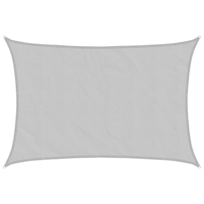 vidaXL Sonnensegel Hellgrau 5x4 m 100% Polyester Oxford