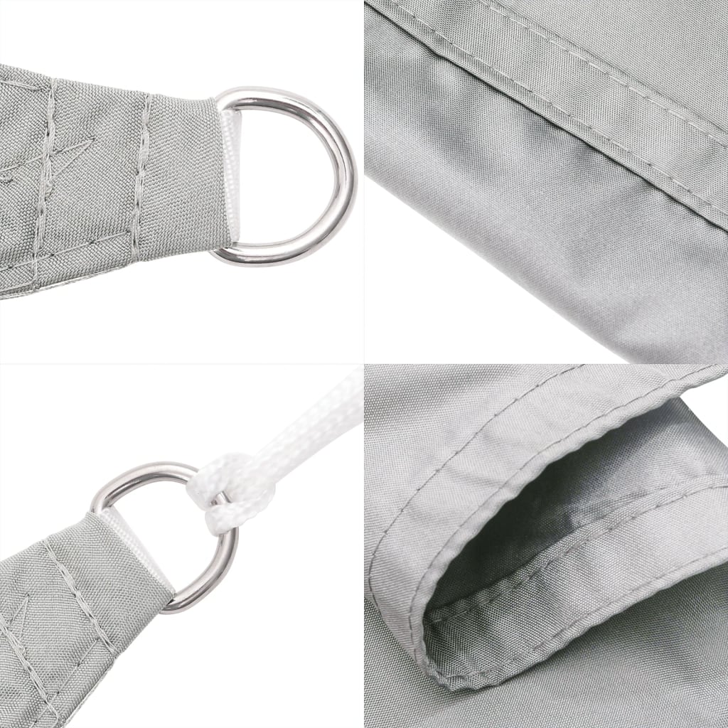 vidaXL Sonnensegel Hellgrau 6x4 m 100% Polyester Oxford