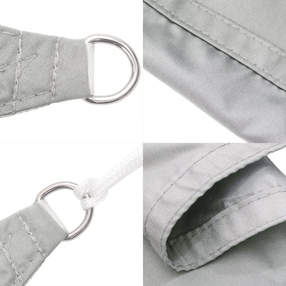 vidaXL Sonnensegel Hellgrau 6x4 m 100% Polyester Oxford