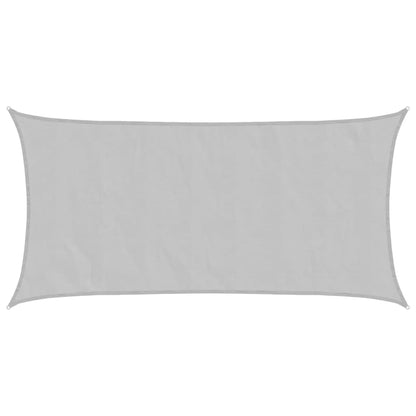 vidaXL Sonnensegel Hellgrau 7x4 m 100% Polyester Oxford