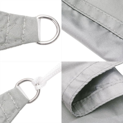 vidaXL Sonnensegel Hellgrau 7x4 m 100% Polyester Oxford
