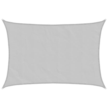 vidaXL Sonnensegel Hellgrau 6x5 m 100% Polyester Oxford