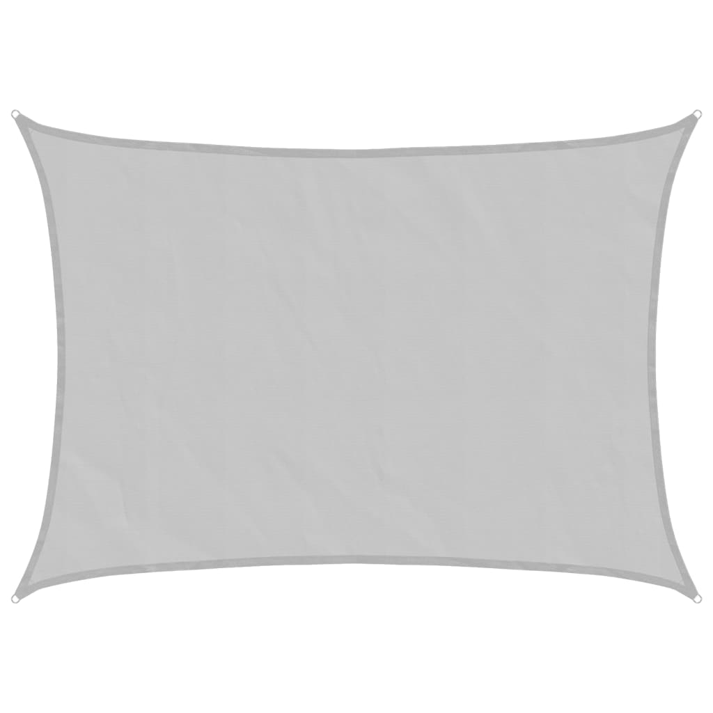 vidaXL Sonnensegel Hellgrau 7x5 m 100% Polyester Oxford