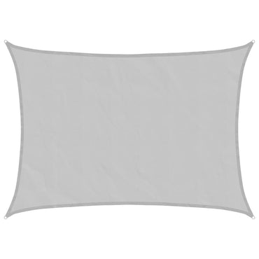 vidaXL Sonnensegel Hellgrau 7x5 m 100% Polyester Oxford