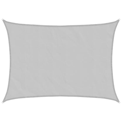 vidaXL Sonnensegel Hellgrau 7x5 m 100% Polyester Oxford