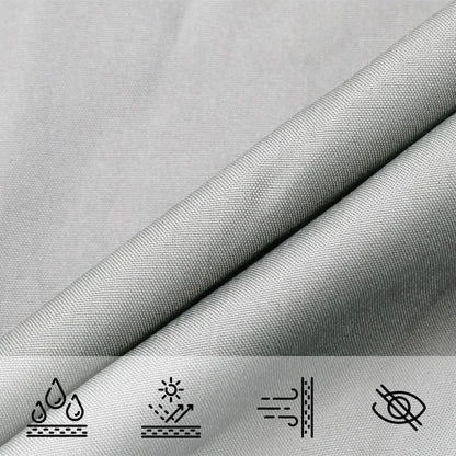 vidaXL Sonnensegel Hellgrau 7x5 m 100% Polyester Oxford