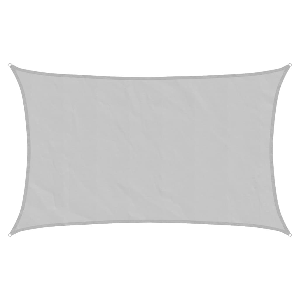 vidaXL Sonnensegel Hellgrau 8x5 m 100% Polyester Oxford