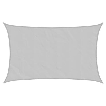 vidaXL Sonnensegel Hellgrau 8x5 m 100% Polyester Oxford