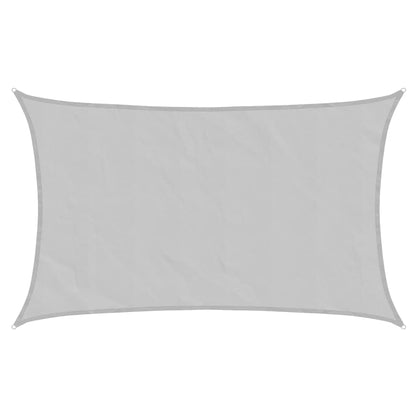 vidaXL Sonnensegel Hellgrau 8x5 m 100% Polyester Oxford