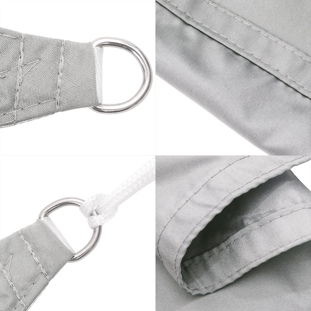 vidaXL Sonnensegel Hellgrau 7x6 m 100% Polyester Oxford