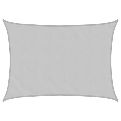 vidaXL Sonnensegel Hellgrau 8x6 m 100% Polyester Oxford