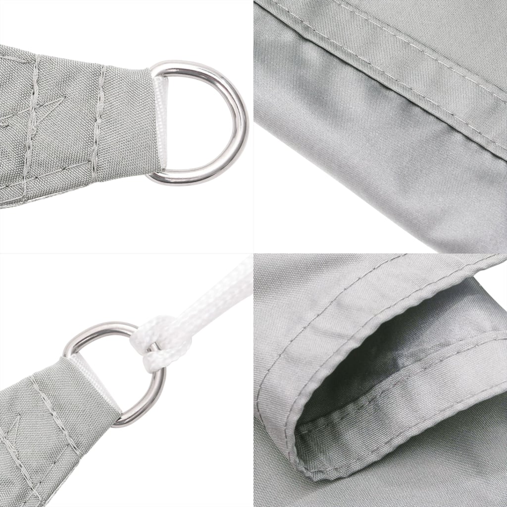 vidaXL Sonnensegel Hellgrau 8x6 m 100% Polyester Oxford