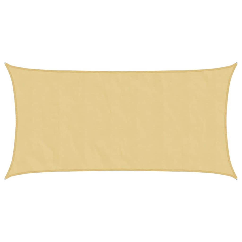 vidaXL Voile d'ombrage sable 4x2 m 100% polyester Oxford