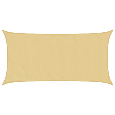 vidaXL Voile d'ombrage sable 4x2 m 100% polyester Oxford