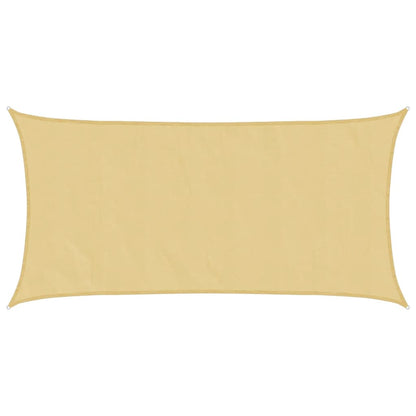 vidaXL Voile d'ombrage sable 4x2 m 100% polyester Oxford