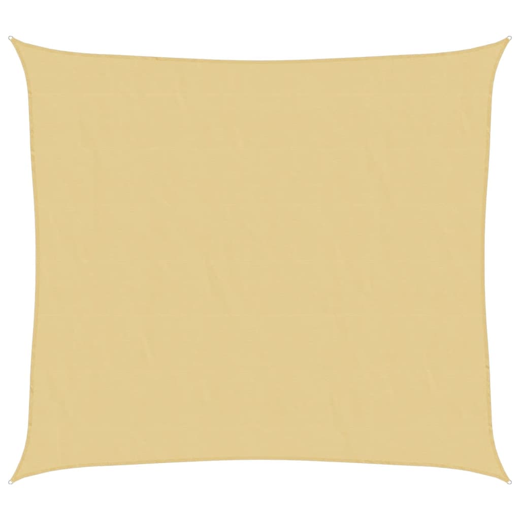 vidaXL Sonnensegel Sandfarbe 3x2,5 m 100% Polyester Oxford