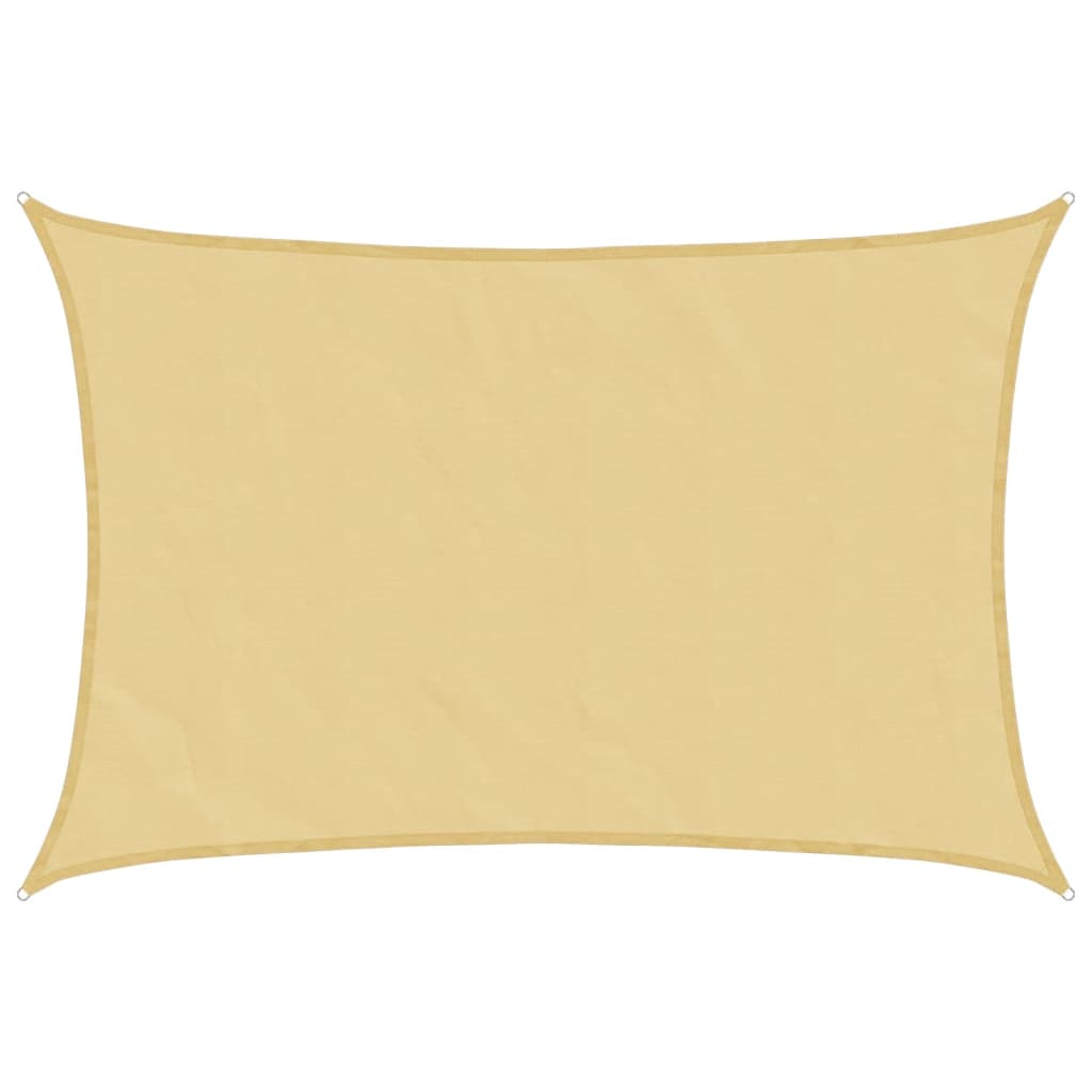 vidaXL Sonnensegel Sandfarbe 3,5x2,5 m 100% Polyester Oxford