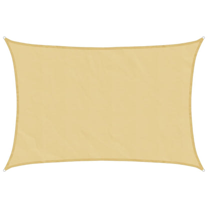 vidaXL Sonnensegel Sandfarbe 4x2,5 m 100% Polyester Oxford