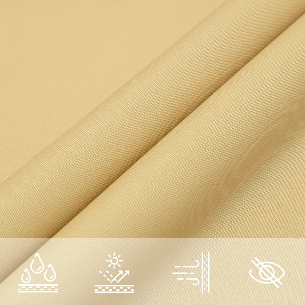vidaXL Sonnensegel Sandfarbe 4x2,5 m 100% Polyester Oxford