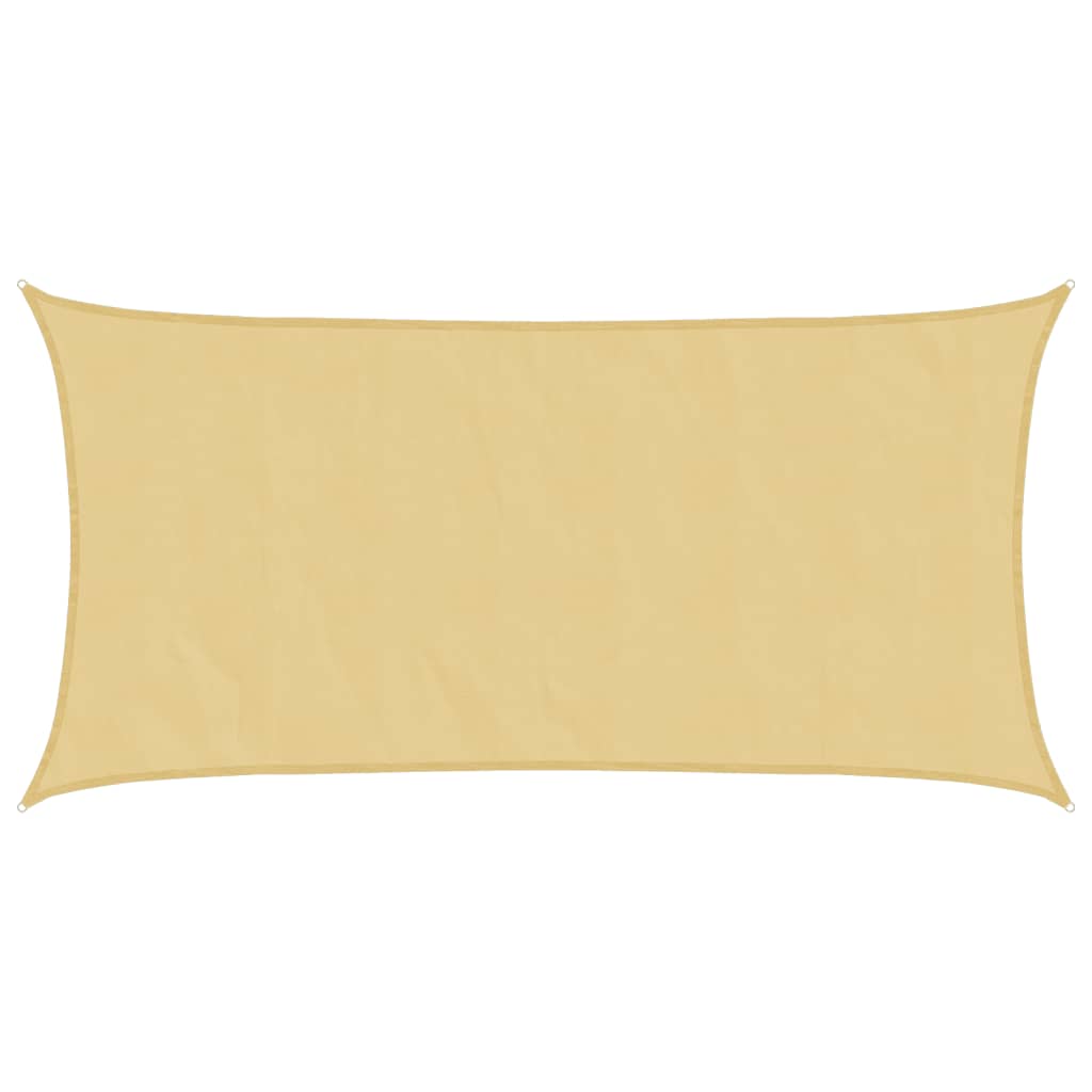 vidaXL Sonnensegel Sandfarbe 4,5x2,5 m 100% Polyester Oxford