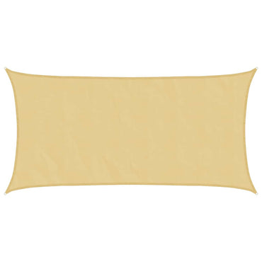 vidaXL Sonnensegel Sandfarbe 4,5x2,5 m 100% Polyester Oxford