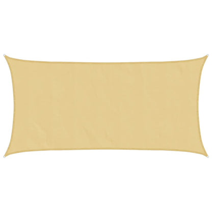 vidaXL Sonnensegel Sandfarbe 5x2,5 m 100% Polyester Oxford
