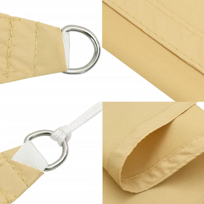 vidaXL Sonnensegel Sandfarbe 5x2,5 m 100% Polyester Oxford