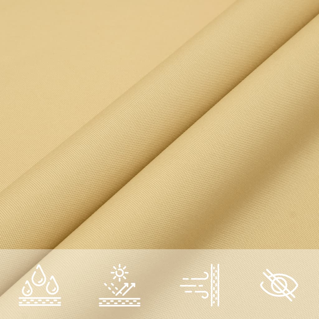 vidaXL Sonnensegel Sandfarbe 5x2,5 m 100% Polyester Oxford