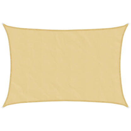 vidaXL Sonnensegel Sandfarbe 4x3 m 100% Polyester Oxford