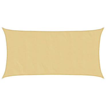 vidaXL Sonnensegel Sandfarbe 6x3 m 100% Polyester Oxford