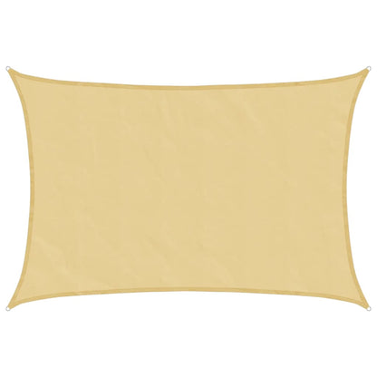 vidaXL Sonnensegel Sandfarbe 4,5x3,5 m 100% Polyester Oxford