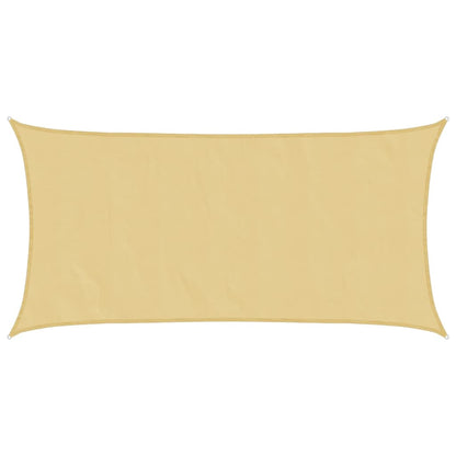 vidaXL Sonnensegel Sandfarbe 7x4 m 100% Polyester Oxford