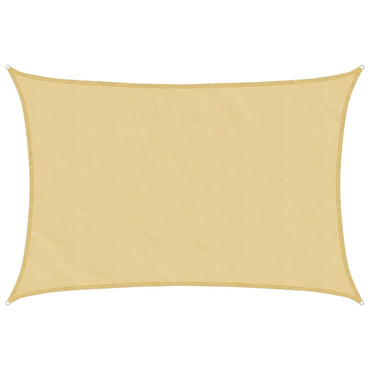vidaXL Sonnensegel Sandfarbe 7x6 m 100% Polyester Oxford