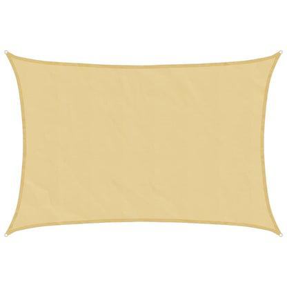 vidaXL Sonnensegel Sandfarbe 7x6 m 100% Polyester Oxford