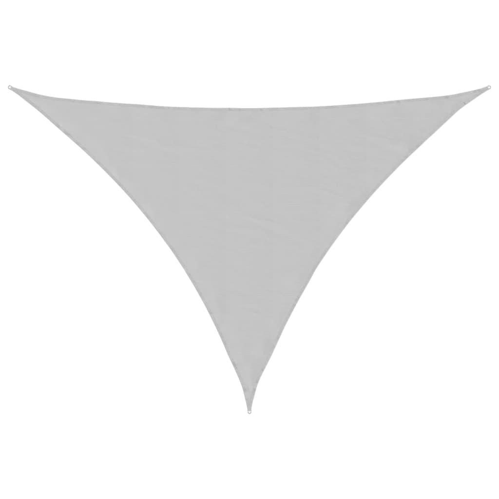 vidaXL Sonnensegel Hellgrau 7x5x5 m 100% Polyester Oxford