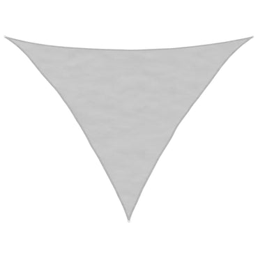 vidaXL Sonnensegel Hellgrau 3,5x3,5x4,9 m 100% Polyester Oxford