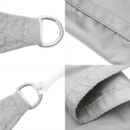 vidaXL Voile d'ombrage gris clair 4x4x4 m 100 % polyester Oxford