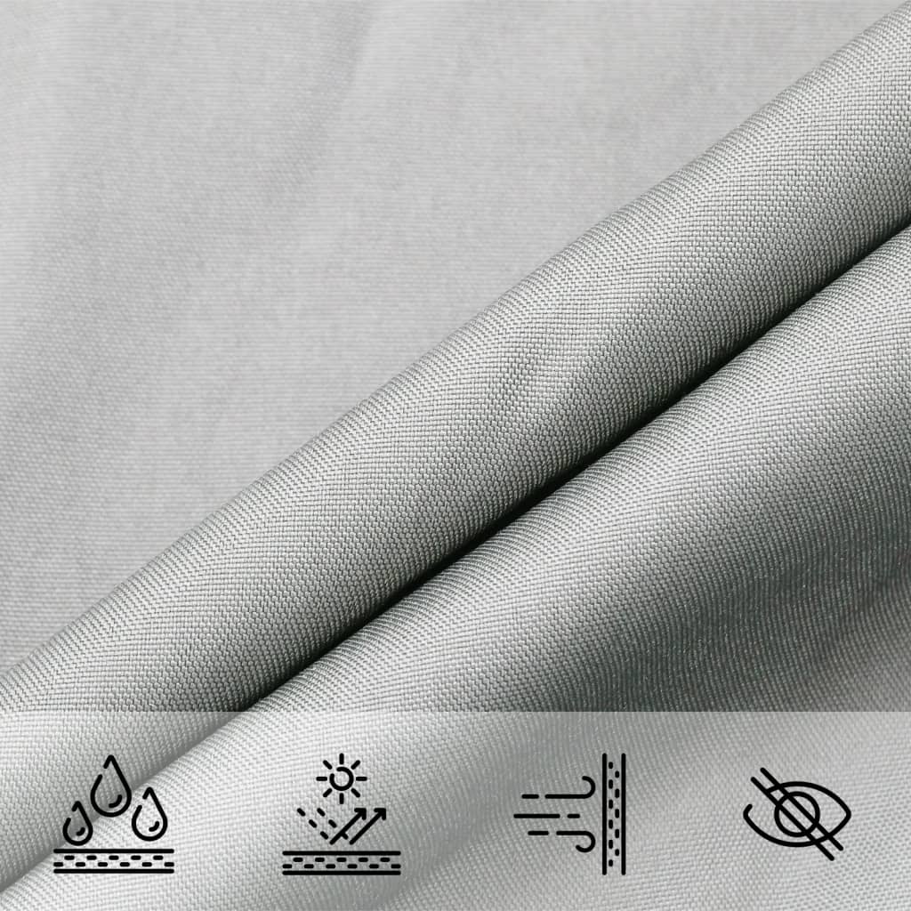 vidaXL Sonnensegel Hellgrau 4,5x4,5x4,5 m 100% Polyester Oxford