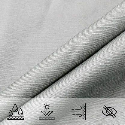 vidaXL Sonnensegel Hellgrau 4,5x4,5x4,5 m 100% Polyester Oxford