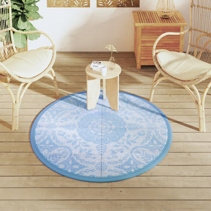 Outdoor-Teppich ARAKIL Baby Blau Ø120 cm PP